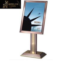 Antique copper sign display board advertising sign hotel lobby sign poster stand outdoor vertical water card