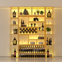 Customized porch wine cabinet wine shelf creative Vertical Wine Rack restaurant home floor display wine rack