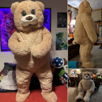 Spoof doll costume bear plush male bear tremble sound with Dancing Bear cartoon real person wearing doll clothing teddy bear teddy bear