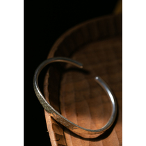 Mu Yi Tour Original Design Womens Elegant Temperament Handwear Open Silver Bracelet (999 Foot Silver Bracelet) Moonlight