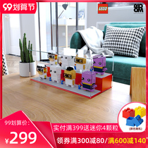 LEGO square head Display Cabinet ROOM man building block toy display stand LEGO childrens storage box acrylic