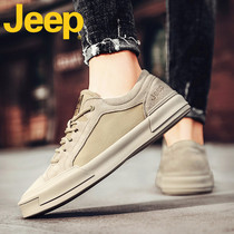 jeep jeep mens shoes autumn 2021 new trendy shoes canvas shoes mens casual leather summer board shoes men