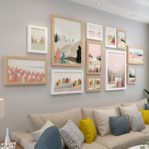 Nordic photo wall decoration living room photo frame hanging wall non-perforated creative personality photo wall Combination Room Photo Wall album