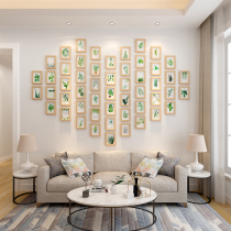 Heart-shaped photo wall decoration non-perforated modern minimalist photo frame hanging wall combination Company cultural creative frame wall