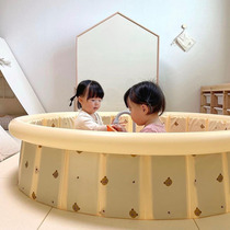 Ins fart mother Korean bear multi-functional foldable swimming pool childrens room pool ocean ball pool home play inflatable fort