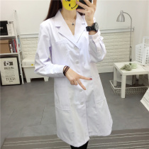  Meimisi doctor clothes winter clothes long-sleeved slim-fitting temperament thickened warm hospital overalls white coat suit collar