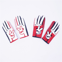 golf Gloves Women Womens Hand golf Korean Rabbit Non-slip Wear