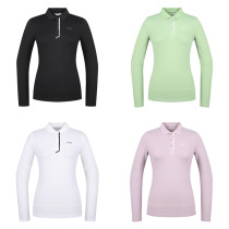 636 Han Shan Ladies Golf Clothing Long Sleeve T-shirt Scrub Warm Polo Shirt