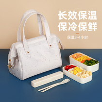Lunch box handbag Insulated bento bag Large bag Waterproof with rice aluminum foil thickened office worker student meal bag