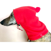 Greyhound hat pet warm hat fine dog Huibit hitter autumn and winter high collar hat windproof ear protection