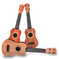 (Musical instrument flagship store) Childrens music small guitar can play 21-inch ukulele simulation instrument piano for men and women