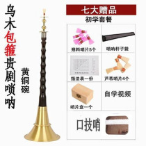 Professional Flagship store Horn your drama suona Ebony suona Hunan Ebony suona Tianjin brass indefinite call suona