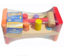 6-December 1-2 years old puzzle children piling table toy infant wisdom knocking table piling table
