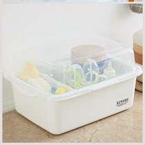 Storage box baby food supplement tool storage box baby bottle storage box finishing box storage household box combination