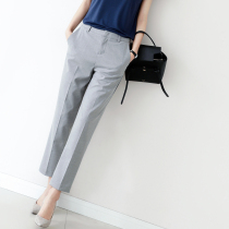 Steady air field makes you more commuter OL wind nine-point Hammer Suit pants solid color casual pants women