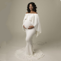 Pregnant women in Europe and America Photo costumes long trailing Beatles dress surrogates Photographic building Photographic dress Dress Woman