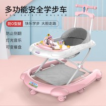 Baby walkway car music baby folding car 6 7-18 months anti-side overturning anti-O-shaped leg multifunctional walking car