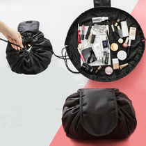 Portable large capacity cosmetic bag waterproof travel storage bag drawstring pocket multifunctional simple lazy cosmetic bag