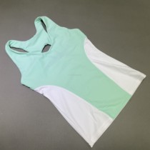  (Xiaoyuan R * G)Domestic rhythmic gymnastics training vest(back hollow) mint green white