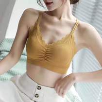 Demi Rui 7316-1 lace beauty back wrapped breast underwear women without steel ring bra gathering sexy camisole