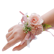 Bride Wristlet Flower Mori European Wedding Fabric Simulation Bridesmaid Sisters Group Beautiful Fresh Hand Flower Wedding Supplies