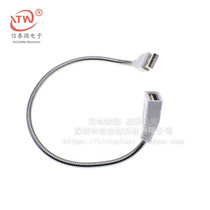 Metal usb hose USB lamp extension cord USB power cord lamp metal hose special usb lamp holder