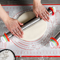 With scale household stainless steel rolling pin adjustable thickness turning sugar dumpling skin rolling stick to Face Stick Baking