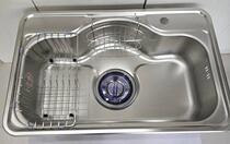  Korean giant cedar fourth generation sink large single tank 304 stainless steel vegetable wash basin table under the stage nano embossed SVS750