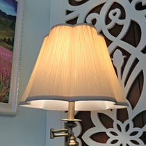 European-style fabric lampshade shell table lamp small floor lamp large simple personality creative plum blossom-shaped yellow bedroom bedside