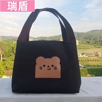 Lunch box tote bag aluminum foil thickened belt rice bag office worker bento bag insulation large capacity pack lunch box bag