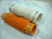 Toilet thickened sewage pipe toilet rear drain toilet side drain hose rubber pipe with a pair of clamps