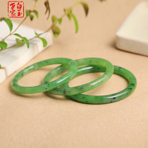 Hetian Jade Jasper round bracelet Russian Wulan Sea Jade Girl round bracelet natural jade bracelet