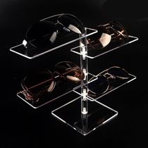 Spectacle frame ornaments transparent acrylic display stand multi-layer rotating display rack sun glasses ink frame support props