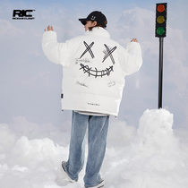 RickyisClown Joke Ric deconstructs tearing smiling faces down jacket mens national tide coat