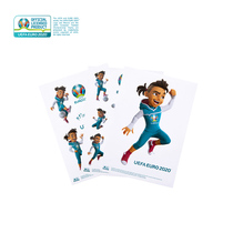UEFA EURO 2020 official authorized mascot Skillzy PVC fan collection stickers