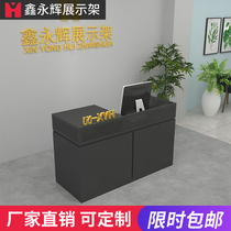 Wrought iron front desk shop simple retro industrial style cash register shop clothing store bar small corner bar