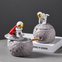 Lunar ashtray Nordic Astronauts Ins creativity with cover Fly Personality Trend Home Light Lavish Living Room Decoration