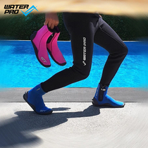 Waterpro surf scuba diving beach snorkeling water anti-sand anti-cut anti-skid shoes thick soles boots 5mm