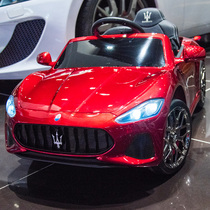 Maserati childrens electric car four-wheeled car with remote control can sit on the child stroller Baby toy car can sit on the person