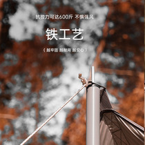 Outdoor tent accessories support rod hallway camping canopy pole telescopic ultra-light thick canopy pole bracket sunshade