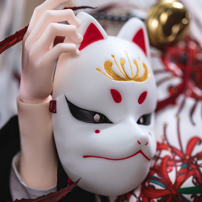 taobao agent Ringdoll's Human shape 3 -point fox Mengsheng accessories Bao ear tail mask BJD doll accessories