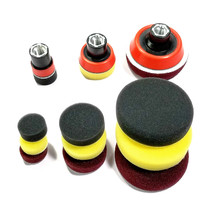 Car details fine polishing machine sponge 1 inch 2 inch 3 inch small tray wool wheel small sponge ball tray stick plate