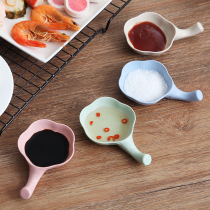 Wheat straw Japanese dish creative personality saucer sauce sauce sauce with dish household 4