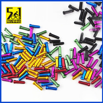 Mountain bike tube inner wire sleeve variable speed brake wire core hat aluminum alloy anode color aluminum tail cap