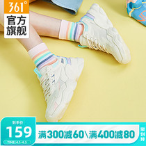 361 women shoes casual shoes sneakers 2022 Spring new 361-degree hitch Breathable Old Daddy Shoes Girls Shoes