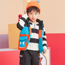 361-degree boy clothing boy Two sides wearing cotton clothes 2022 Winter new products Childrens cotton clothes
