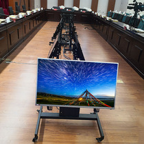 TV mobile bracket floor cart 90 ° tilt Telescopic Universal Stage podium meeting vertical low shelf