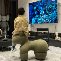 Creative Nordic Chair Children Toy Sofa Stool Cartoon Designer Chair Pony Chair Little Horse Chair Puppy Chair