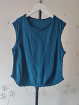 2021 Baby Cotton Summer Casual Round Neck Double Lax Sleeveless Simple Kids Top