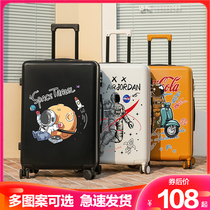 NANS astronaut luggage men and women 20 inch boarding travel trolley box 2021 new student password leather box